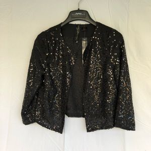 Light sheer jacket with sequins